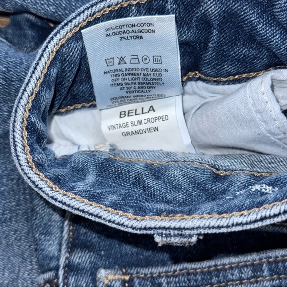 DL1961 | Bella High Rise Vintage Slim Straight Jeans Blue 27 - Picture 9 of 12